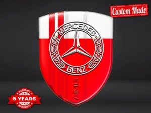 Mercedes Pegatina Relieve Coche Resistente Alta Gama Moderna